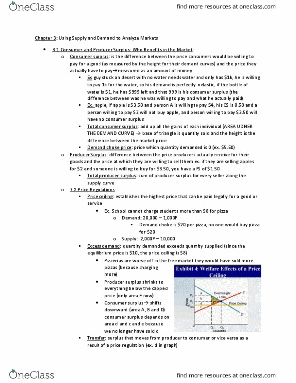 ECO200Y5 Chapter Notes - Chapter 3: Lead, Price Support, Tax Incidence thumbnail