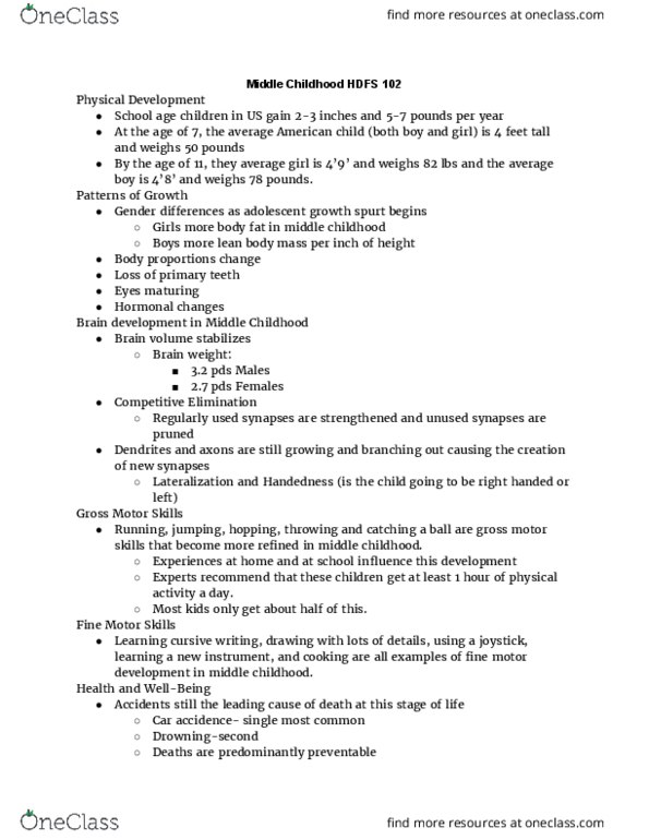 HD FS 102 Lecture Notes - Lecture 31: Preterm Birth, Lean Body Mass, Human Penis Size thumbnail