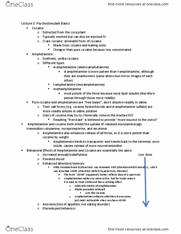 PSYC 323 Lecture Notes - Lecture 3: Classical Conditioning, Globus Pallidus, Substantia Nigra thumbnail