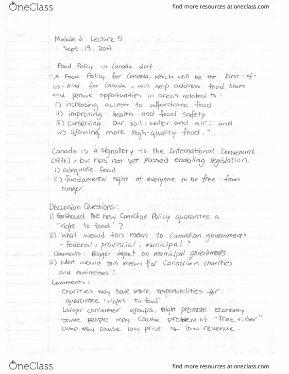 AREC173 Lecture Notes - Lecture 5: Perfluorooctanoic Acid, F Communications, Pood thumbnail