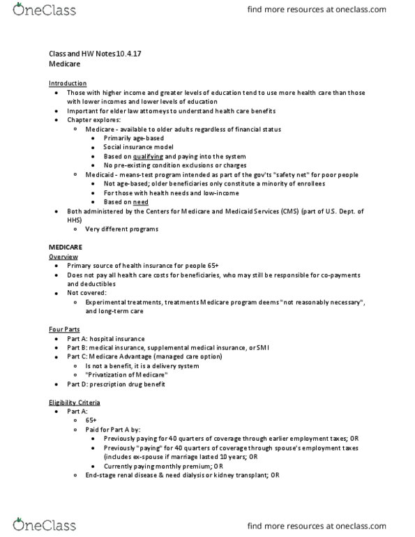 LAW 5028 Lecture Notes - Lecture 5: Hearing Aid, Physical Therapy, Co-Insurance thumbnail