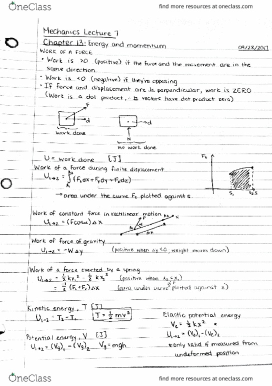 MCG 2108 Lecture Notes - Lecture 7: Dot Product thumbnail