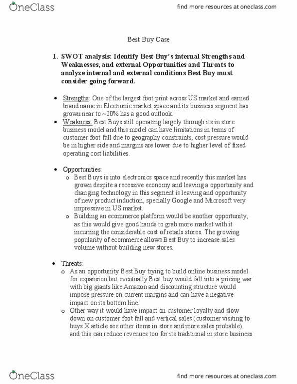 MGT 3830 Chapter 1: Best Buy Case- Mgt 3830 thumbnail