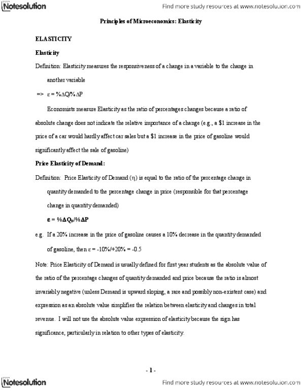 ACCT 4340 Chapter Notes - Chapter 4: Arc Elasticity, Harvest, Monotonic Function thumbnail