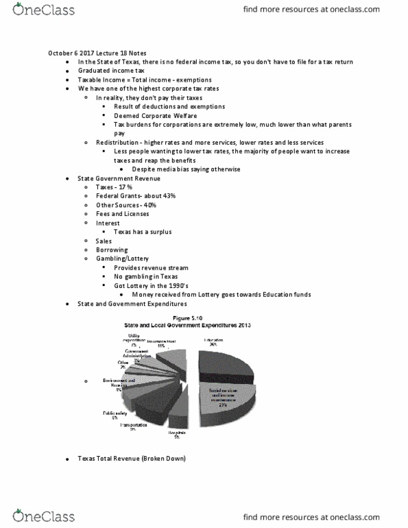 POLS 207 Lecture Notes - Lecture 18: Sales Tax thumbnail
