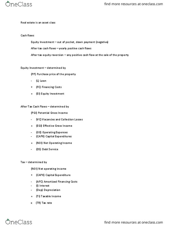 FIN 3351 Lecture Notes - Lecture 7: Earnings Before Interest And Taxes, Cash Flow thumbnail