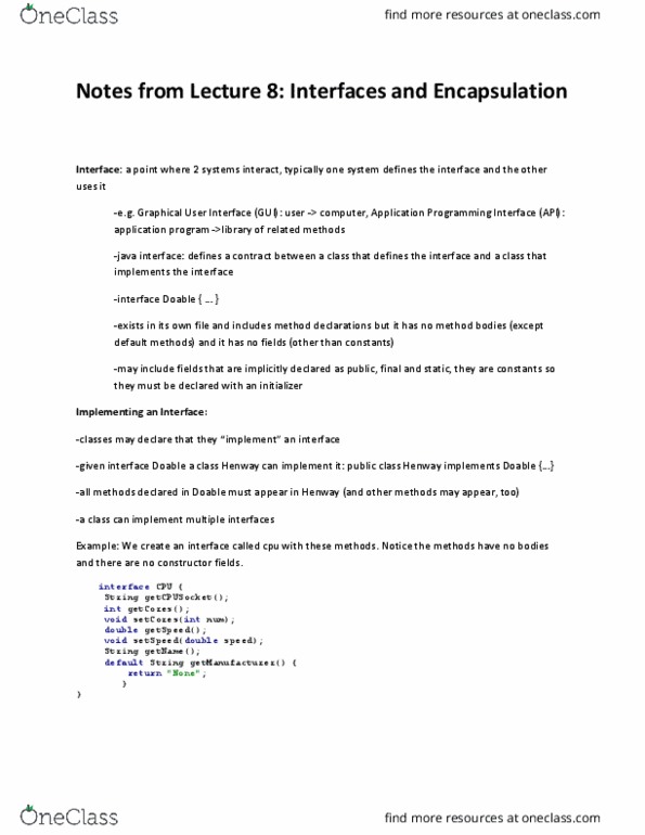 CS 18000 Lecture Notes - Lecture 8: Instance Variable, A Reminder, Ryzen thumbnail