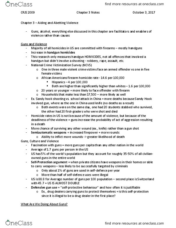 CRJS 2009 Chapter Notes - Chapter 3: Boston Police Department, Morphine, Marihuana Tax Act Of 1937 thumbnail