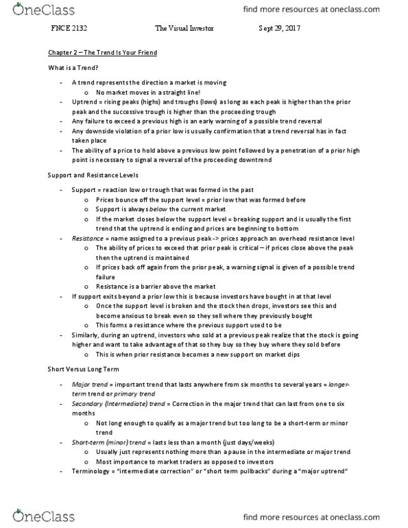 FNCE 2132 Chapter Notes - Chapter 2: Bar Chart, Fibonacci Number thumbnail