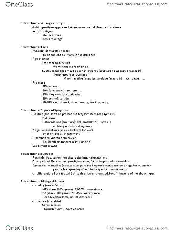 PSY BEH 11C Lecture Notes - Lecture 14: Explanatory Style, Mania, Learned Helplessness thumbnail