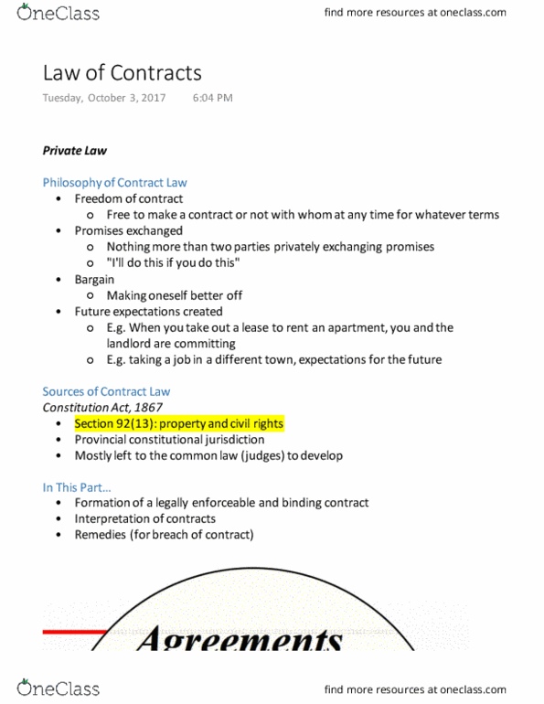 BSEN 395 Lecture 5: Law of Contracts thumbnail