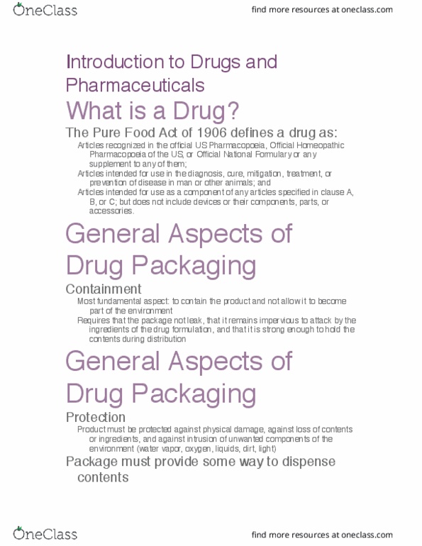 PKSC 2010 Lecture Notes - Lecture 13: Packaging Engineering, Paperboard, Pharmacopoeia thumbnail