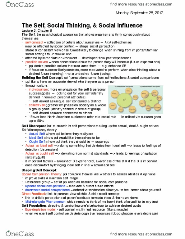 Psychology 2035A/B Lecture Notes - Lecture 3: Verbal Behavior, Social Dominance Orientation, Deindividuation thumbnail