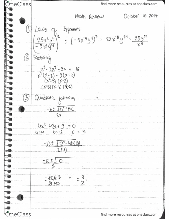 MTH 1310 Lecture 10: Math notes 10 thumbnail
