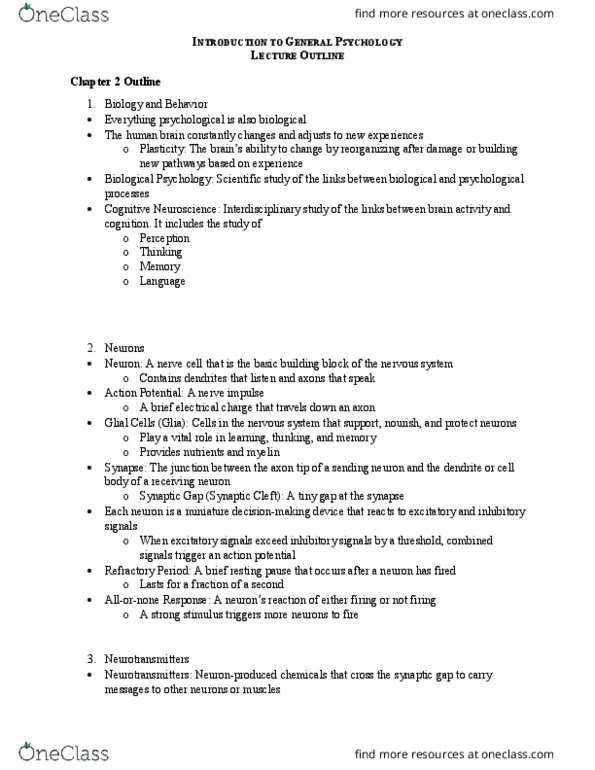 PSYC 1101 Lecture Notes - Lecture 2: Temporal Lobe, Klinik, Rapid Eye Movement Sleep thumbnail