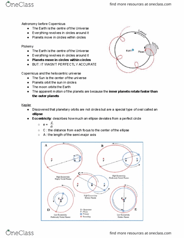 AST101H1 Lecture Notes - Lecture 6: Orbital Period, Free Fall, Escape Velocity thumbnail