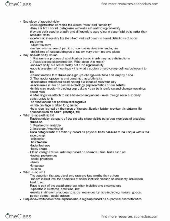 SYG-2010 Lecture Notes - Lecture 3: Housing Discrimination, Blockbusting, Residential Segregation In The United States thumbnail