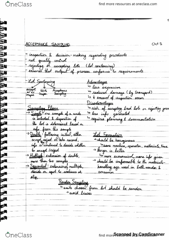 IND 605 Lecture 9: Single Sampling Plans thumbnail