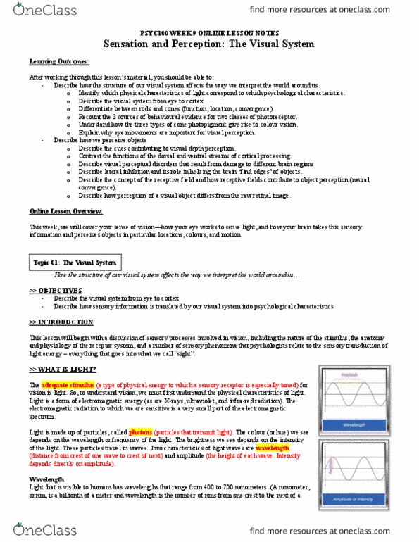 PSYC 100 Lecture 10: Week 10 (Online Lesson Material) thumbnail