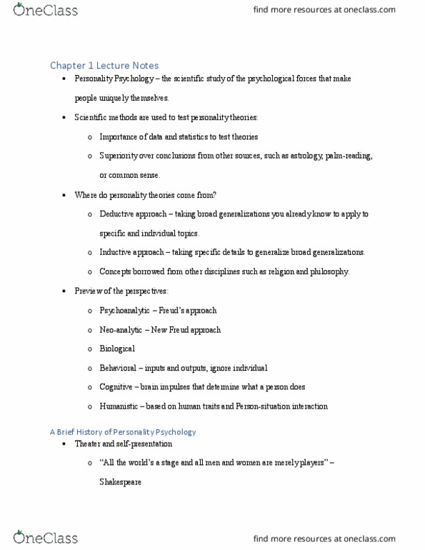 PPE 3003 Lecture Notes - Lecture 1: Gestalt Psychology, Clark L. Hull, Gordon Allport thumbnail