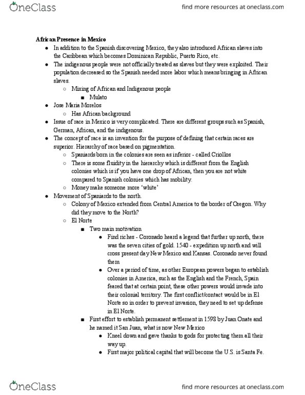 CH ST 1A Lecture Notes - Lecture 4: Thirteen Colonies, Pueblo Revolt thumbnail