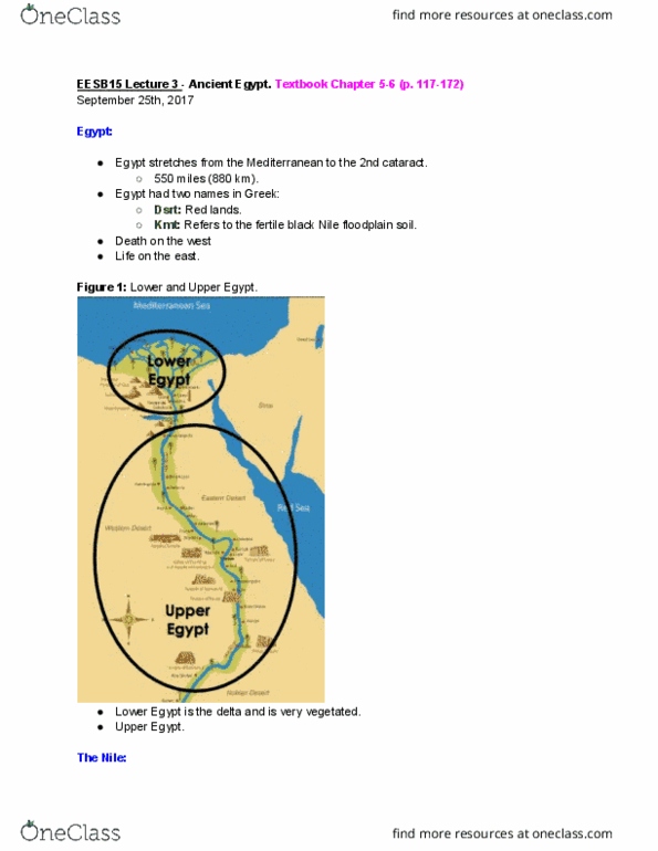 CLAA04H3 Lecture 3: Ancient Egypt Notes w/ Integrated Textbook Notes thumbnail