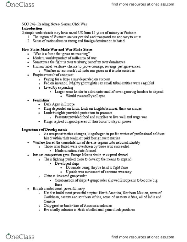 SOC 248 Chapter Notes - Chapter 6: Nikita Khrushchev, Mutual Assured Destruction, Plutonium thumbnail