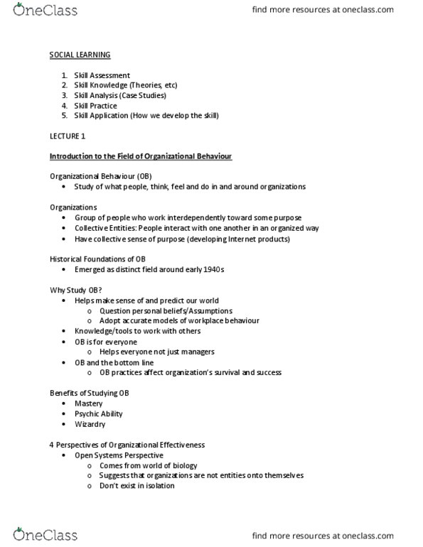 MHR 405 Lecture Notes - Lecture 3: Fundamental Attribution Error, Neuroticism, Grafting thumbnail