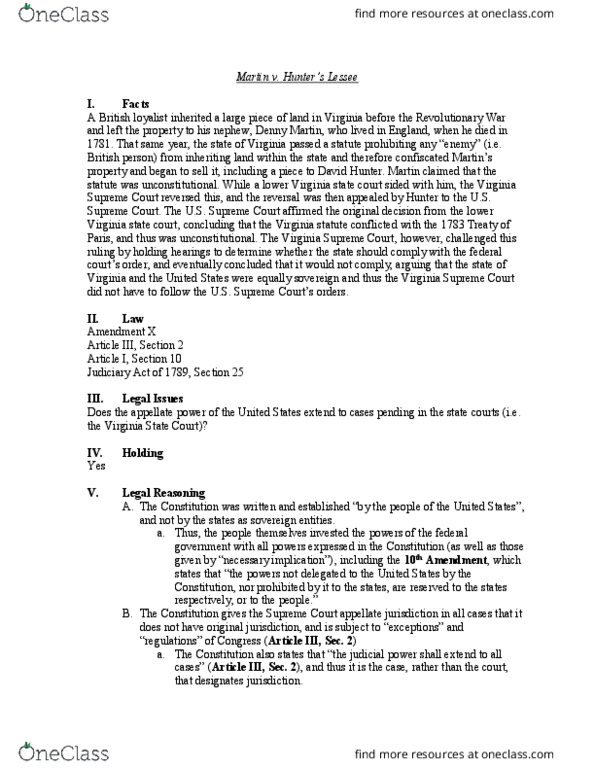 PSC 4361 Chapter Notes - Chapter 2: Appellate Jurisdiction, X Article thumbnail