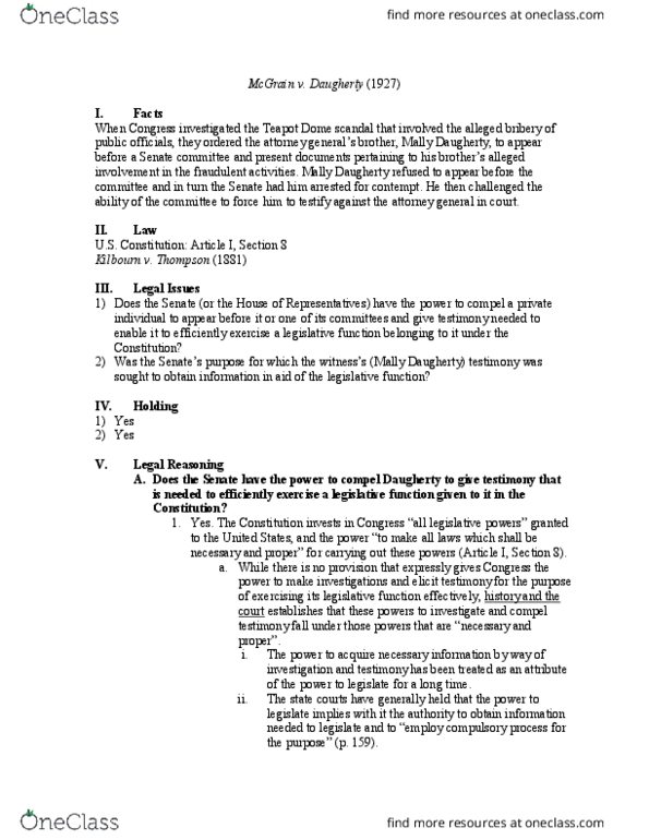 PSC 4361 Chapter Notes - Chapter 3: Compulsory Process Clause thumbnail