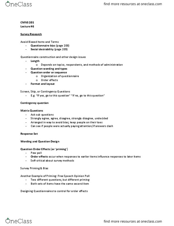 CMNS 260 Lecture Notes - Lecture 6: Statistical Inference, Nonprobability Sampling, Snowball Sampling thumbnail