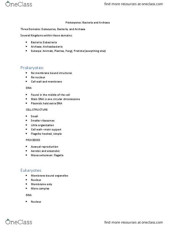 BIOL412 Lecture Notes - Lecture 19: Asexual Reproduction, Cell Wall, Protist thumbnail