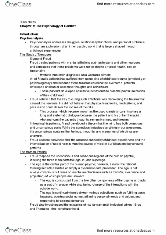 Political Science 3366E Chapter Notes - Chapter 7: Frankfurt School, Norbert Elias, Erich Fromm thumbnail