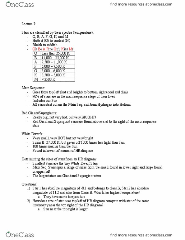 PCS 181 Lecture Notes - Lecture 7: Stellar Evolution, Low Mass, Protostar thumbnail