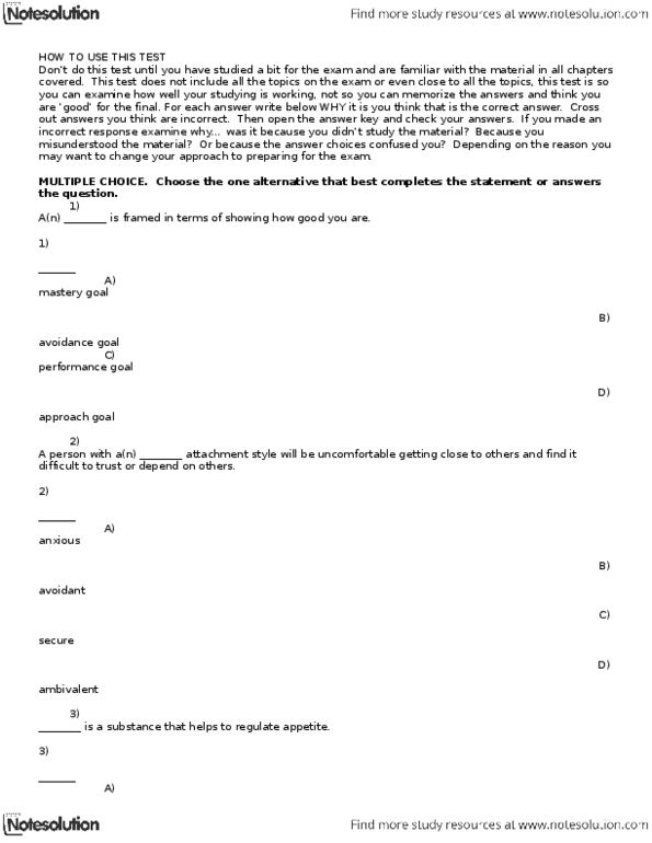 PS102 Lecture Notes - Harry Harlow, Nun Study, Rubella thumbnail