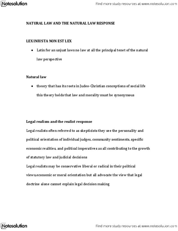 CRIM 1116 Lecture Notes - Legal Realism, Conservative Liberalism, Dialectic thumbnail