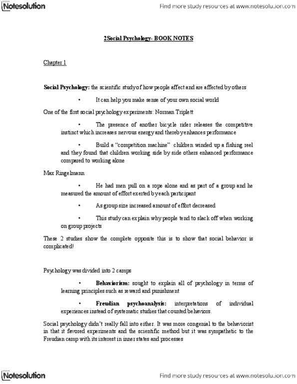 PSYC 215 Chapter : BOOK NOTES- Social Psychology.docx thumbnail