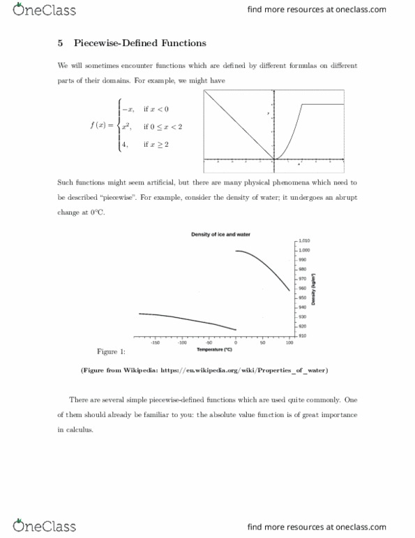 MATH117 Lecture Notes - Lecture 4: Sign Function, Floor And Ceiling Functions, Oliver Heaviside thumbnail