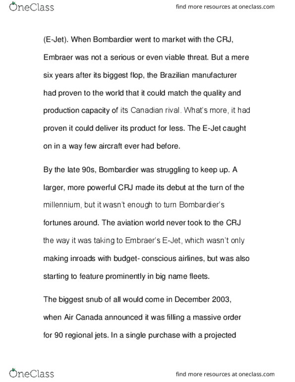 AER 318 Lecture Notes - Lecture 8: Air Canada thumbnail