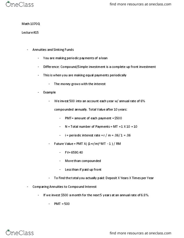 MATH 1070Q Lecture Notes - Lecture 15: 12 X 5 thumbnail