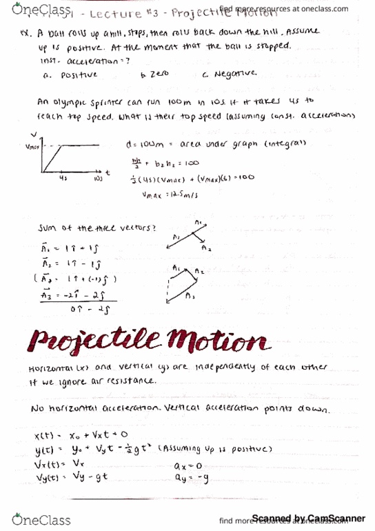 PHY131H1 Lecture 3: Projectile Motion thumbnail