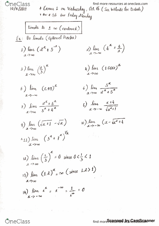 MAT 21A Lecture 7: Limits - Continuity (continued) - Intermediate Value Theorem thumbnail