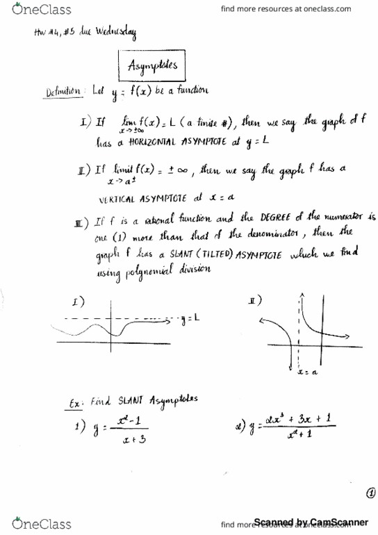 MAT 21A Lecture 6: Asymptotes and Continuity (continued) thumbnail