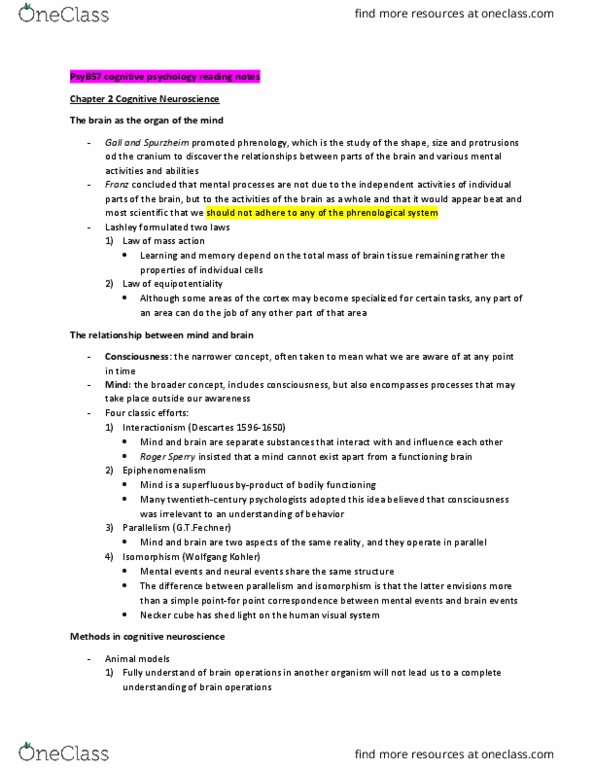 PSYB57H3 Chapter Notes - Chapter 2: Roger Wolcott Sperry, Necker Cube, Isomorphism thumbnail