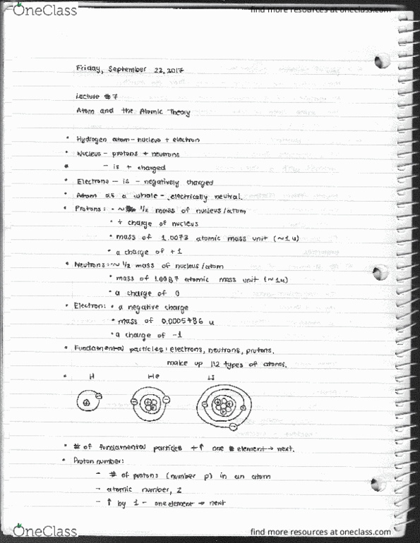CHEM 1500 Lecture Notes - Lecture 7: Unified Atomic Mass Unit thumbnail