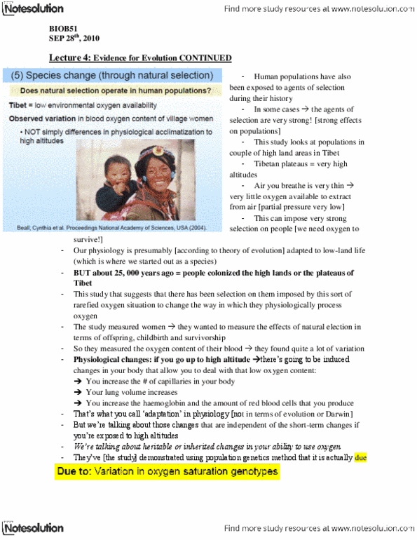 BIOB51H3 Lecture Notes - Lecture 5: Acclimatization, Hemoglobin, Partial Pressure thumbnail