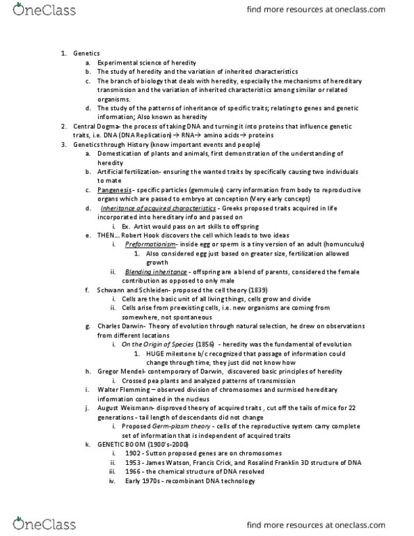 GEN-3000 Lecture Notes - Lecture 1: Sister Chromatids, Spindle Apparatus, Zacharias Janssen thumbnail