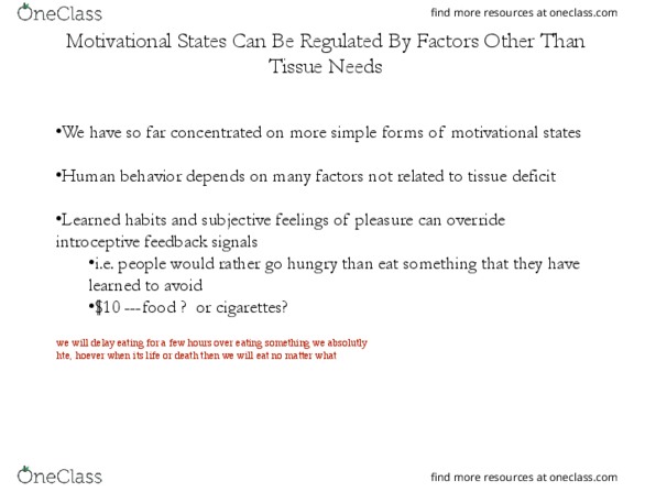 PSY290H5 Lecture Notes - Lecture 10: Medial Forebrain Bundle, Tricyclic Antidepressant, Cocaine Dependence thumbnail