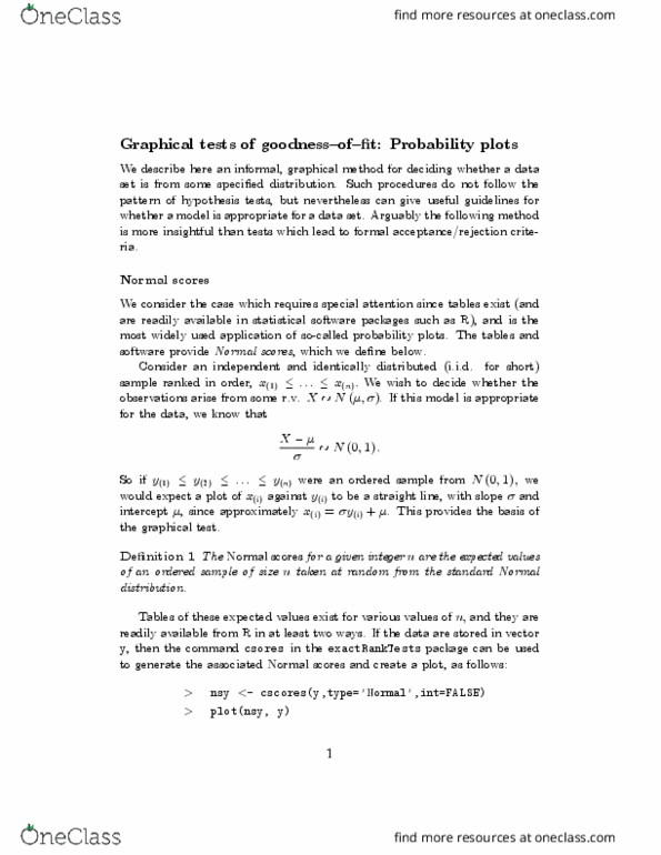 STAT 300 Lecture Notes - Lecture 4: Probability Plot, Independent And Identically Distributed Random Variables, List Of Statistical Packages thumbnail