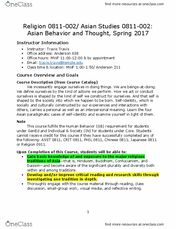 REL 0811 Lecture Notes - Lecture 3: Due South, Rigveda, Deeper Understanding thumbnail